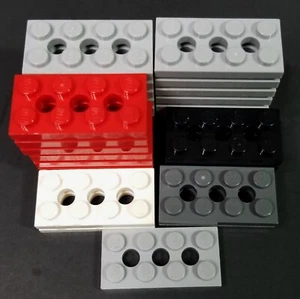 LEGO 28Pcs #3709 Tile 2x4 w/3 Holes Multi Colors SAME DAY SHIP - Picture 1 of 2