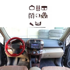 Decoration Frame Cover Trim For Toyota RAV4 2009-2012 Wood Grain Car Interior - Picture 1 of 10