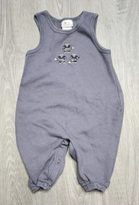 De Colección Carter's Mameluco Bebé 3-6 Meses Gris Sin Mangas Hockey Oso Algodón Una Pieza - Imagen 1 de 6