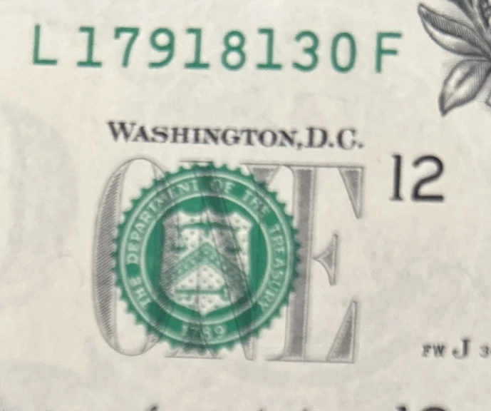 MAR 18 1971 Birthday TRUE REVERSE Date Note Fancy Serial Number One Dollar Bill - Image 1 of 3