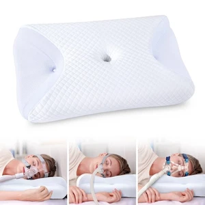 CPAP Cuscino per Dormire Laterale, CPAP Cuscini Nasali per Tutte le Maschere CPAP Utenti a... - Foto 1 di 9