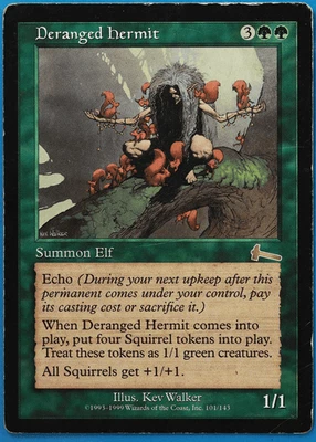 Deranged Hermit Urza's Legacy HEAVILY PLD (Reserved List MTG Magic Card) 505852 - Image 1 of 2