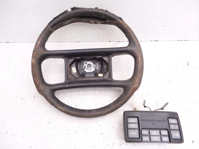87-92 Firebird Trans Am Steering Wheel w/ Radio Control Buttons 15" GM 17983729 - Image 1 of 4