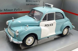 Minichamps 1/18 Scale 150 137090 - Morris Minor Police - Blue/White - Picture 1 of 5