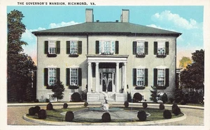 # K2125 RICHMOND, VA. POSTKARTE, GOUVERNEURSVILLA - Bild 1 von 2