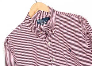 Camisa POLO by RALPH LAUREN Hombre Talla L Ajuste Personalizado Rayas Manga Larga VR3418 - Imagen 1 de 7