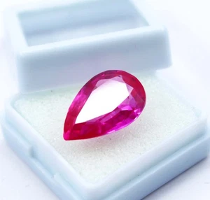 11.80 Ct Pink Tourmaline Pear | Natural Brazil Gem | Certified Jewelry Stone - Picture 1 of 8