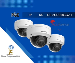 Hikvision DS-2CD2183G2-I 4K 8MP DarkFighter AcuSense IP Dome Kamera PoE Audio - Bild 1 von 2