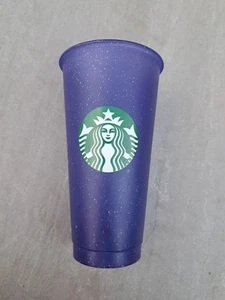Starbucks Tasse 24oz 710ml Reusable Purple Sparkle Venti Cold Cup - Bild 1 von 6