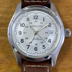 Hamilton Khaki Field H704450 Silver Dial Date Automatic Men's Watch from JP - Picture 1 of 13