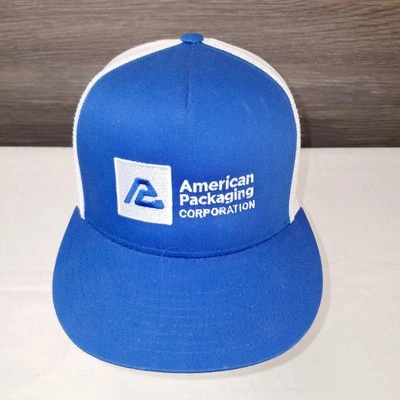 Boné masculino American Packaging Corporation caminhoneiro malha multicolorida Snapback - Imagem 1 de 4