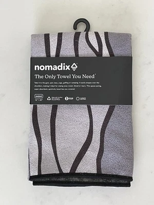 "Mini toalla gris NOMADIX 16 X 40""  Foto 1 de 2