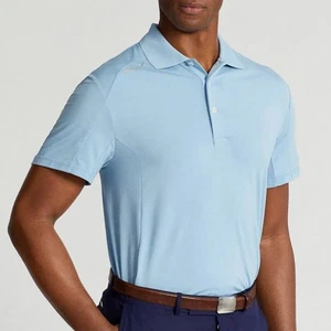 RLX Ralph Lauren Men's Pro Fit Airflow Performance Polo Golf Shirt Blue-2XL - Picture 1 of 6