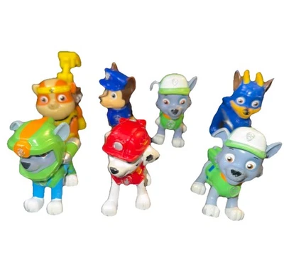 Lote de 7 figuras mixtas Paw Patrol Deluxe minifigura gratis incluida   Foto 1 de 2
