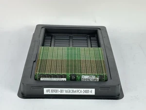 HPE 809081-081 1x 16 GB 2Rx4 PC4-2400T-R ECC RDIMM DDR4 memoria RAM server - Foto 1 di 4
