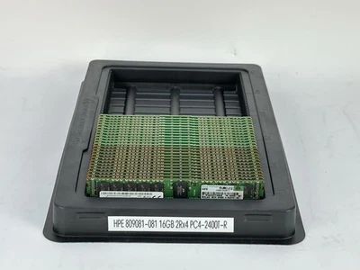HPE 809081-081 1x 16GB 2Rx4 PC4-2400T-R ECC RDIMM DDR4 Server RAM Memory - Image 1 of 4