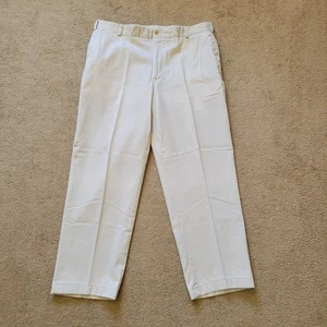 Pantaloni Bill's Khakis M2 vestibilità classica twill taglia 42 made in USA avorio beige - Foto 1 di 7