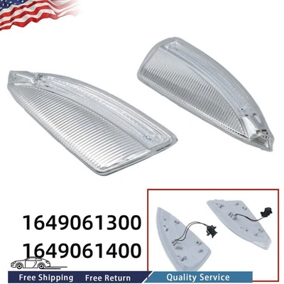 Luz de señal de giro del espejo retrovisor lateral conductor + pasajero para Mercedes-Benz GL450 ML63 AMG Foto 1 de 4