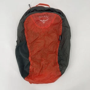 Osprey Ultralight Stuff Pack Backpack in Orange/Gray -Lightweight Zipper Pockets - Picture 1 of 10