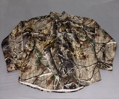 Realtree Shirt Mens Large Multi Camouflage Casual Long Sleeve Collared Button Up - Image 1 of 4