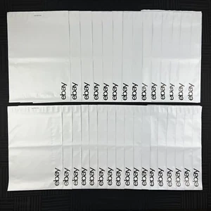 100 schwarze Polymailer Versandtaschen der Marke Ebay 9 x 11,5 und 10 x 12,5 verschiedene Größen - Bild 1 von 7