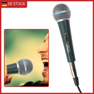 Profi DJ Vocal Mikrofon Metall Mikrophon Stage Hand Microphone XLR mit Kabel NEU - Bild 1 von 9