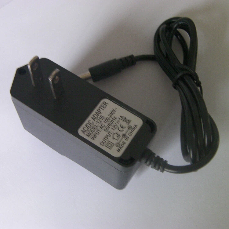 AC 110V to DC Adapter Wall Charger Cord 12V 1A 5.5mm X 2.5mm US Plug - Image 1 of 4