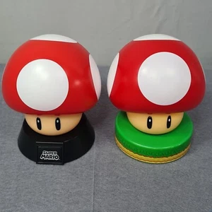 Nintendo Super Mario Bros. Super Mushroom Light Green Collectable Toy X 2 - Picture 1 of 10