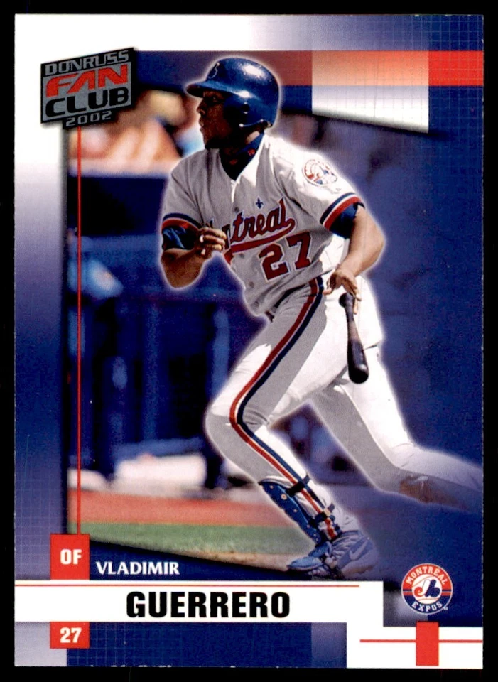 2002 DONRUSS FAN CLUB VLADIMIR GUERRERO MONTREAL EXPOS #3 - Image 1 of 2