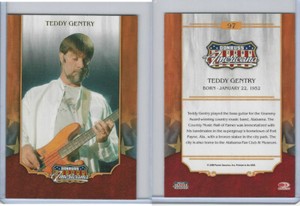 2009 Donruss Panini, Americana, #97 Teddy Gentry, Alabama