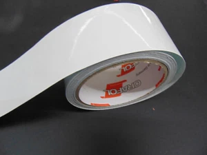 Zierstreifen 25 mm weiß glänzend 720 Zierlinie Dekorstreifen Warnstreifen - Picture 1 of 2
