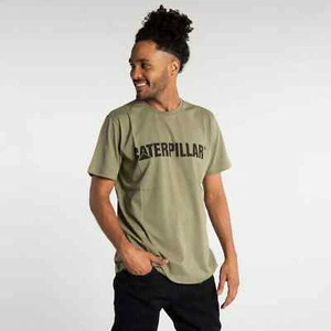 Caterpillar Logo Graphic Original Fit T-Shirt 2510410-USA Marshland Men's NEW - Picture 1 of 1