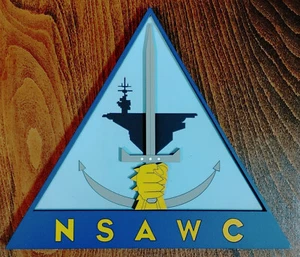 8" US Navy NSAWC "Naval Strike and Air Warfare Center" Plaque - Picture 1 of 2