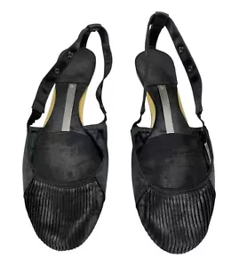 ADIDAS Stella McCartney Shoes Flats Ballet Black Cloth Slip-on 2007 Size US 9 - Picture 1 of 11