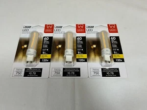 (Lot of 3) Feit Electric LED 60W Replacement Warm White 3000k G9 Base Light Bulb - Picture 1 of 3