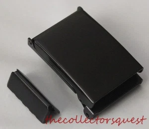 NUEVO 1.5" ANCHO ABATIBLE HEBILLA DE CINTURÓN NEGRO SOLO con PUNTA Cinturones de Lona Repuesto - Imagen 1 de 3
