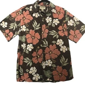 Cooke Street Honolulu Men's Multicolored Floral Print Button Down Cotton Shirt L - Picture 1 of 4