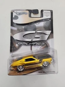 Coche diecast Hot Wheels G-3 Machines '68 Mustang escala 1:50 dorado 2005 - Imagen 1 de 3
