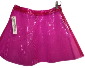 American Apparel Vinyl Circle Skirt, Neon Pink, Large - Picture 1 of 3