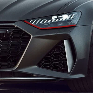 Devil Eye® Scheinwerfer Folie Stripe für A6 Tuning Zubehör Streifen Rot KX004 - Picture 1 of 7