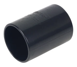 Floplast WS09BL 50mm (55mm) ABS Solvent Weld Waste - Coupling - Black - Picture 1 of 3