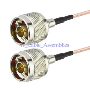 N Male to N Plug Male Extension Cable RF pigtail Coax RG316 15cm For 4G Wireless - Picture 1 of 2