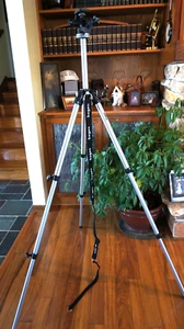 Two Bogen / Manfrotto tripods; 3001 w/ 3025 head and Compact Action w/ joystick - Picture 1 of 8