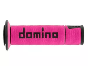 MANOPOLE ON ROAD DOMINO A450 NERO-ROSA FUCSIA ROAD RACING - Picture 1 of 1