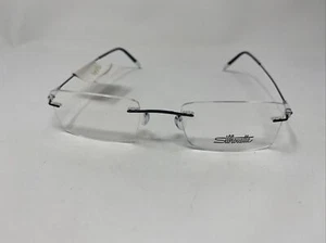 SILHOUETTE RIMLESS TITANIUM EYEGLASS AUSTRIA 5500 9140 51/21/150 BLACK &Y60 - Picture 1 of 8