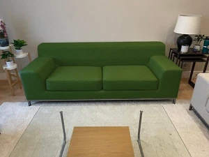 KRAMFORS 3 Seat IKEA Sofa Cover - Swiss Linen Blends / Green - Picture 1 of 3