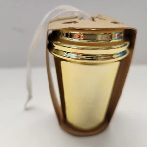 NWT Starbucks GOLD 2012 Xmas Ornament Demi Ceramic Mug Cup Tumbler in Wrapping! - Picture 1 of 7