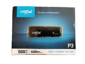 Crucial P3 500GB PCIe M.2 2280 Interne SSD (CT500P3SSD8) - Bild 1 von 2