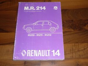RENAULT 14 R14 Auflage 1979 Motor Technik Fahrwerk General WERKSTATT HANDBUCH