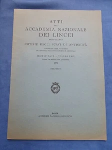 ARCHEOLOGIA-BEDINI-CORDANO-ROMA-CASTEL DI DECIMA-LA NECROPOLI ARCAICA-1975 - Picture 1 of 5
